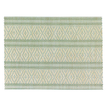 Panama - Set de table  en polyester emeraude 33 x 45