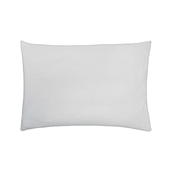 TENDRESSE - Taie d'oreiller rectangle brume en coton gris 50x75