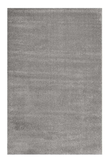 California - Tapis uni intemporel gris pour salon, chambre 170x120