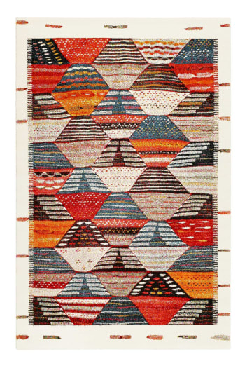Modern berber - Tapis inspiration berbère multicolore pour salon, chambre 200x133