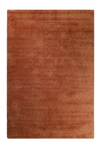 Loft - Tapis tufté poils longs terracota chiné pour salon, chambre 230x160