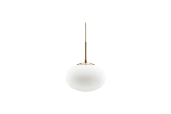 OPAL - Lámpara colgante de cristal blanco