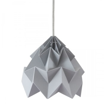 MOTH - Petite suspension origami grise 20cm