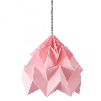 MOTH - Petite suspension origami rose 20cm