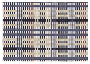 MUNICH - Tapis décoratif en coton en impression digital multicolore 140x200 cm