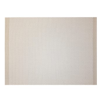 Archi - Set de table  en polyester ivoire/or 33 x 45