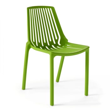 Paris - Chaise de jardin ajourée en plastique vert