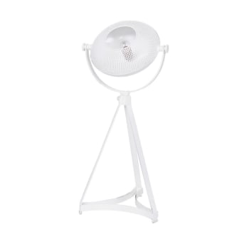 Blown projector - Lampe à poser en métal blanc