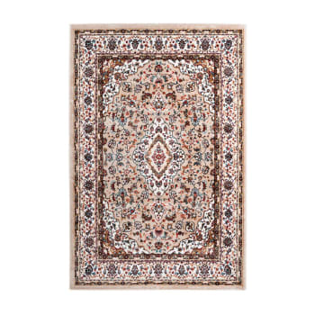 Cauris - Tapis ethnique orientale en polyester beige 160x230