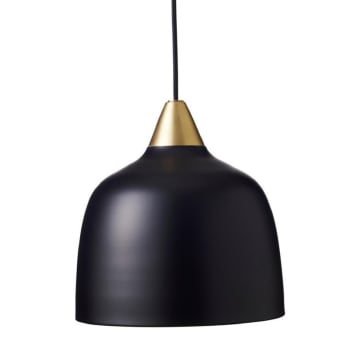 URBAN PENDANT - Suspension métal noir et laiton D24cm