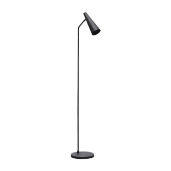 PRECISE - Lámpara de pie de metal negro