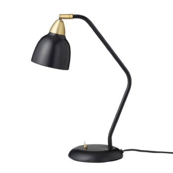 URBAN TABLE - Lampe à poser métal noir et laiton H45cm