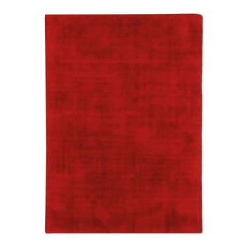 Santal - Tapis aspect velours rouge 120x170