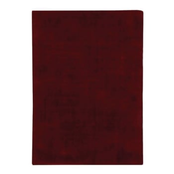 Santal - Tapis aspect velours burgundy 120x170