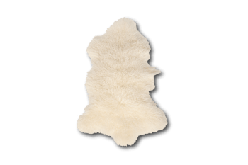 Tapis en peau de mouton tibétain curl blanc 80x50