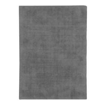 Santal - Tapis aspect velours gris 120x170