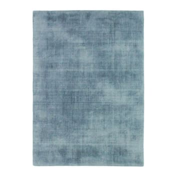 Santal - Tapis aspect velours bleu clair 120x170