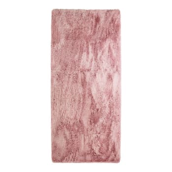 Neo - Tapis lavable à base fine et souple extra doux rose 80x180