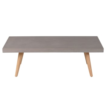 Alva - Table basse rectangulaire 120 cm en béton