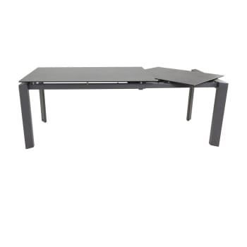 Stone - Table céramique extensible 160 x 90 cm avec allonge intégrée