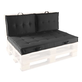 Cuscini Per Pallet Da Esterno - Set Seduta 120x80cm E Schienale 120x40cm, Grigio - Foto 11