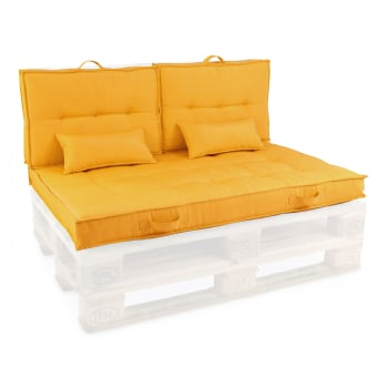 Cuscini per pallet set 3 per seduta di divani in poliestere beige