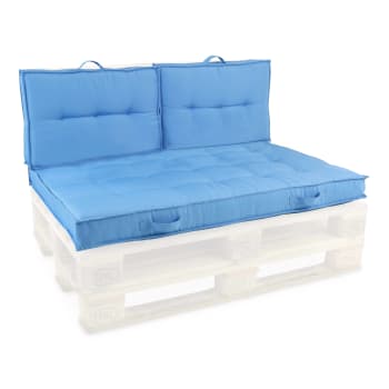 Deco Arts Cuscini Per Pallet, Set Di 2 Materassi Pallet, Per Salotto Da Giardino O Panchetta, Cuscino Imbottito Morbido, Certificato Oeko-TEX – Trattamento Idrorepellente, 120 X 80 Cm, 9 Kg, Arancione - 4