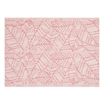 Gena - Set de table  en polyester rouge 33 x 45