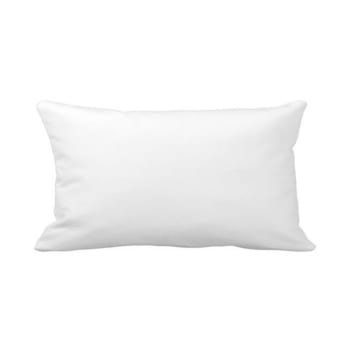 Coussin de garnissage en coloris blanc polyester blanc 30x50 cm