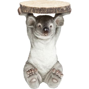 Animal - Table d'appoint koala gris en polyrésine