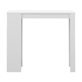 Aravis - Mesa de bar efecto madera blanco
