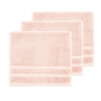 3 Grandes Serviettes Invité Zéro Twist 560 G/ Gris Perle 40x60 Cm Sensoft M21089545