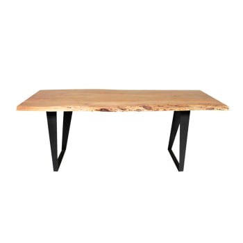 Tree - Table à manger en bois noir 200 cm