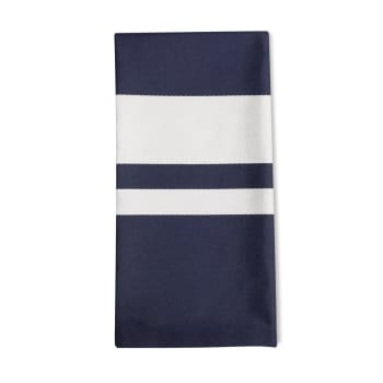 PAMPELUNE - Serviette de table coton Bleu 50x50 cm