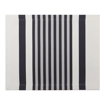 AINHOA - Set de table coton Noir 41x52 cm