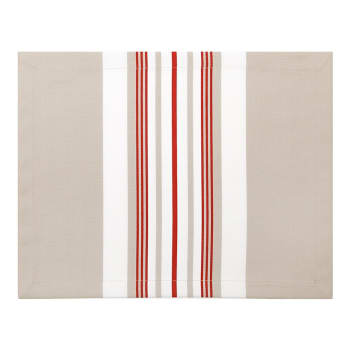 DONIBANE - Set de table coton Rouge 41x52 cm