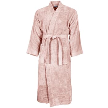 Luxury - Peignoir col kimono en coton  Poudre M