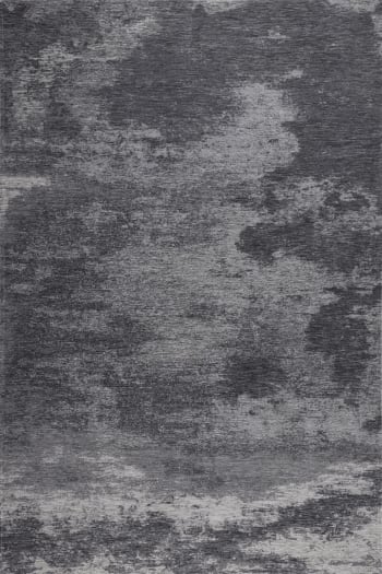 HERITAGE - Tapis moderne brillant tissé machine anthracite 68x140 cm
