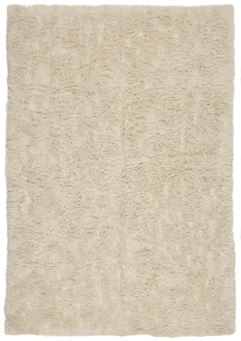 FLOKOS 1250 - Tapis flokati en laine vierge naturel 70x140 cm