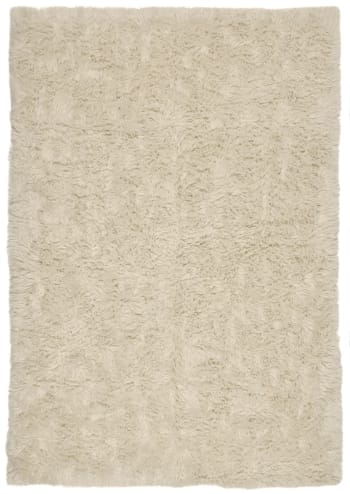 Tappeto beige NEPAL 2100 cerchio - lana, double face, naturale beige