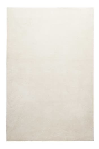 Venice - Tappeto tessuto pelo corto beige crema tinta unita 160x230