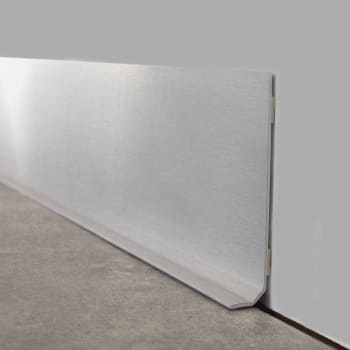 ALU BROSSE - Plinthe PVC lot de 10 L100xH. 8cm Gris Indus