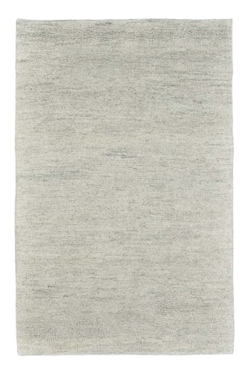 HADJ - Tapis berbère marocain noué main en laine - gris 170x240 cm