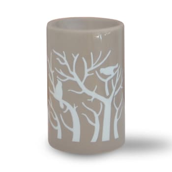 Bruciatore di aromi in ceramica bianca per cera e olio elegante minimalista semplice Candle Brothers Sabie