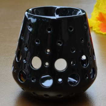 LOOB - Bruciatore di profumo in ceramica nera