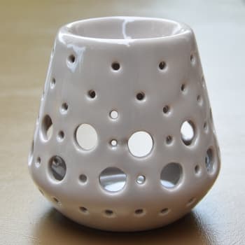 LOOB - Grauer Duftbrenner aus Keramik