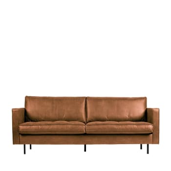 Bronco - 3-Sitzer-Sofa aus Eco-Leder, Braun