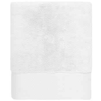 Sensoft - Drap de bain zéro twist 560 g/m²  blanc 70x140 cm