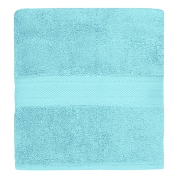 Luxury - Serviette de toilette 550 g/m²  bleu turquoise 50x100 cm