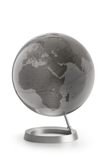 VISION SILVER - Globe terrestre de design 30 cm  textes en anglais